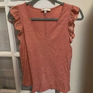 Anthropologie flutter sleeve top